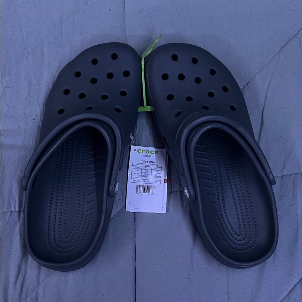 CROCS Classic Clogs in Dark Gray